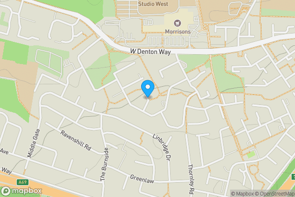 Map location for Burnstones, NEWCASTLE UPON TYNE, Tyne and Wear, NE5 2DB