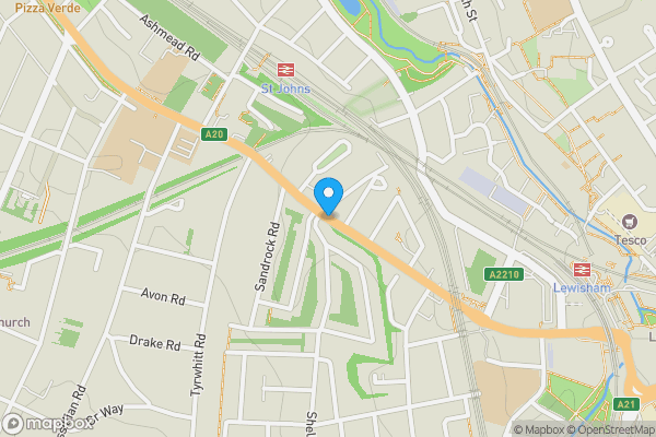 Map location for Loampit Hill, London, SE13 7SW