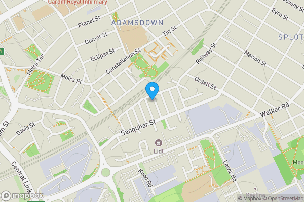 Map location for 27 Kilcattan Street, Cardiff, CF242AN