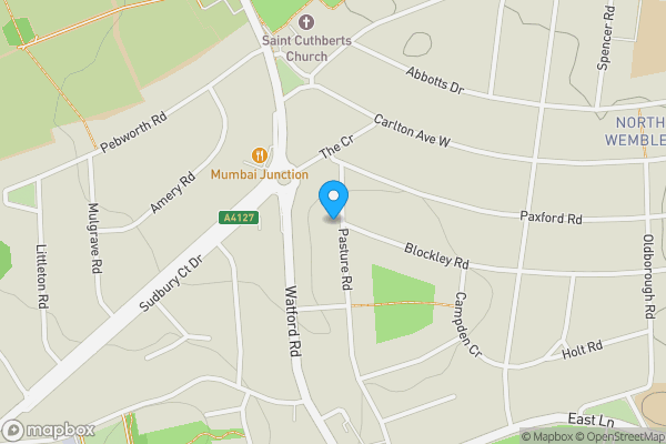 Map location for 75 Pasture Road, Wembley, HA0 3JW