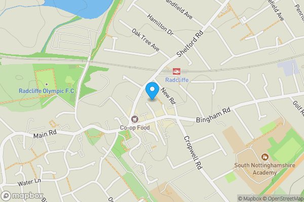 Map location for 14 Station Terrace, Nottingham, NG12 2AH