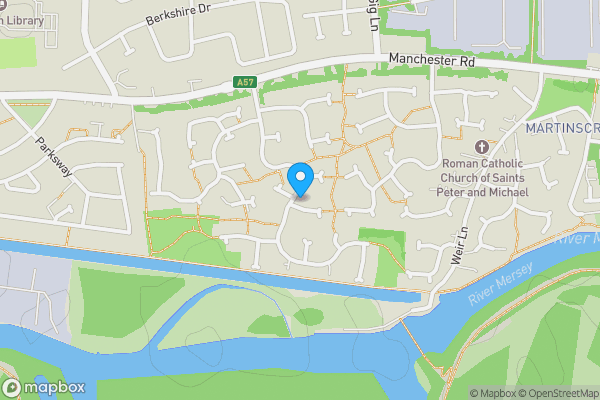 Map location for 1 Shropshire Close, Woolston, Warrington, Cheshire, WA1 4DY WA1 4DY