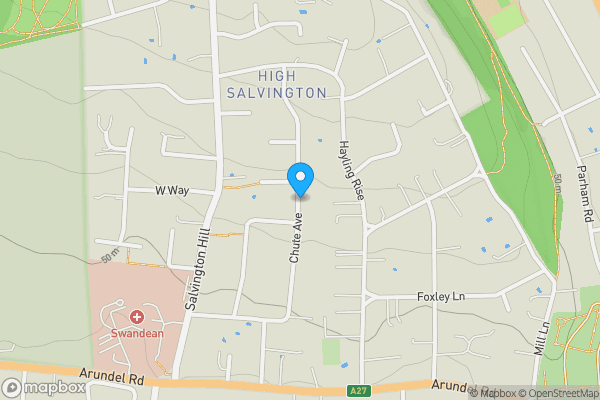 Map location for Chute Avenue, Worthing, West Sussex, BN13 3DS