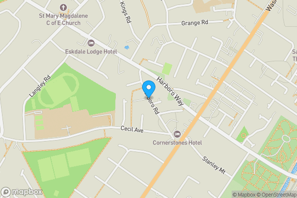 Map location for Harboro Road, Sale, Cheshire, M33 5AB