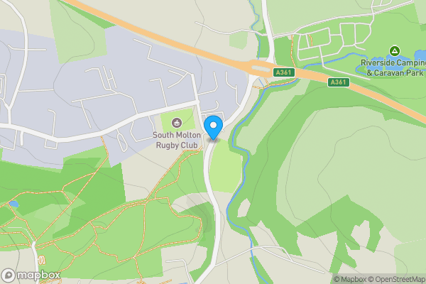 Map location for Tinto House, Station Road, South Molton, Devon, EX36 3LL