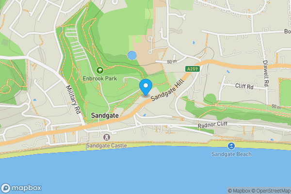 Map location for 54a & 54b Sandgate hill , Sandgate high street , Kent , CT20 3AX