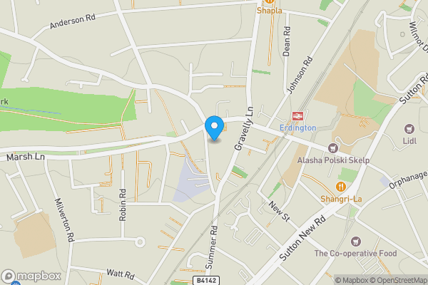 Map location for 181-183 Summer Road, Erdington, Birmingham, West Midlands B23 6DX