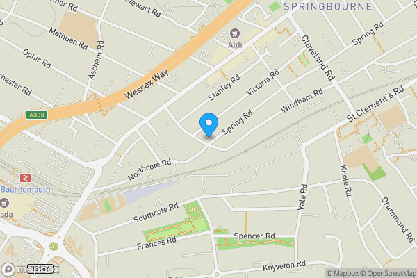 Map location for 31 Windham Road, Bournemouth, BH1 4RW