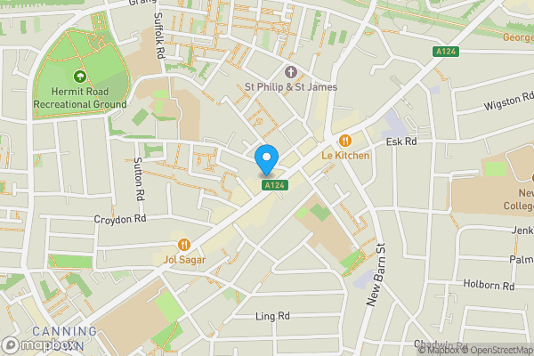 Map location for Flat 5, 315 Barking Road, London, Canning Town, E13 8EE