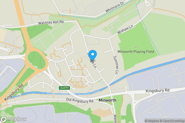 Map location for Cottage Lane, SUTTON COLDFIELD, West Midlands, B76 9AW