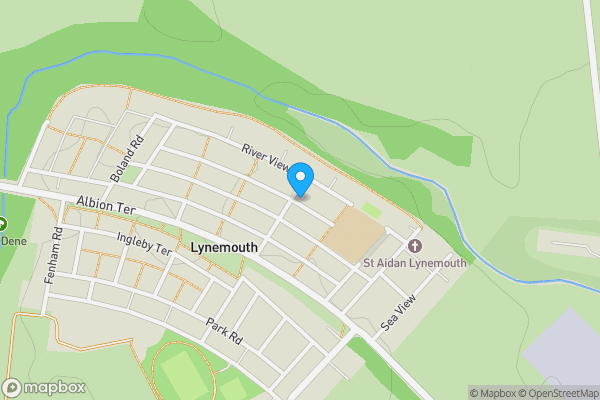 Map location for 42 Eden Terrace Lynemouth, Morpeth, Northumberland, NE61 5TX