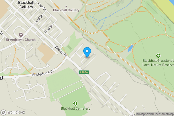Map location for Hepscott Avenue, Hartlepool, Cleveland, TS27 4HP