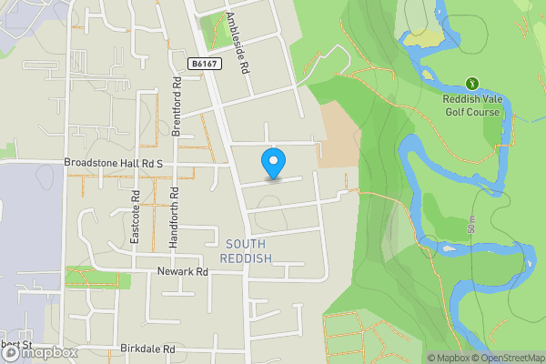 Map location for Woodville Grove, Reddish, SK5