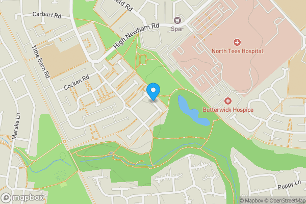 Map location for Cowpen Crescent, Stockton-on-Tees, Cleveland, TS19 8QB