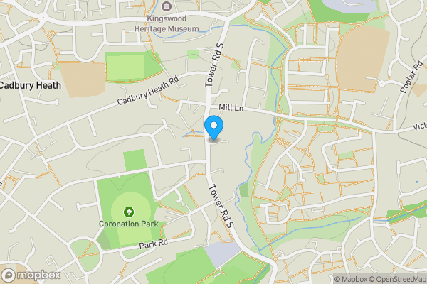 Map location for Land Rear Of, 57A, Tower Road South, Warmley, Bristol, BS30 8BW