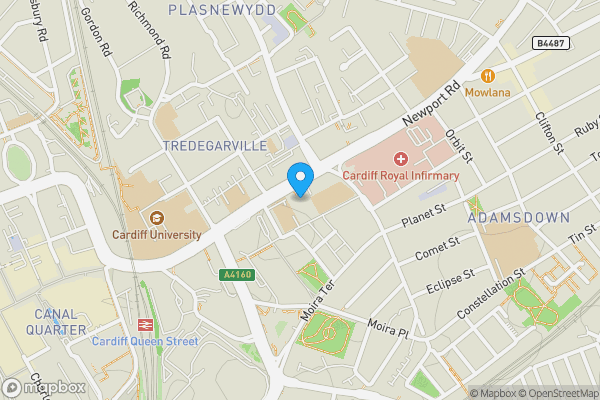 Map location for 27 Admiral House 38-42 Newport Road, Cardiff, CF24 0DH