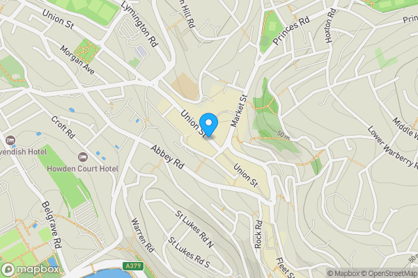 Map location for 66 / 70 Union Street Torquay Devon TQ2 5PS