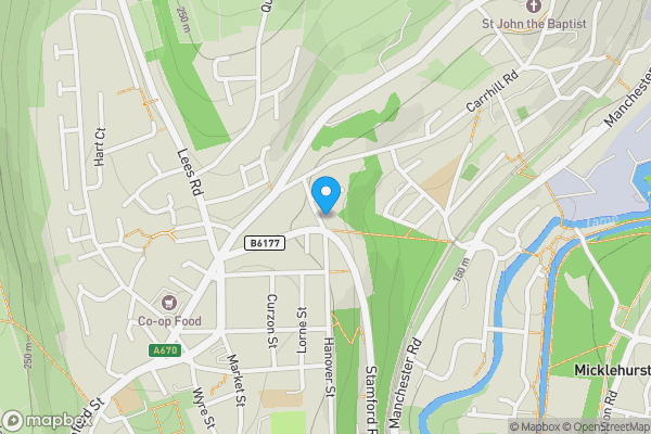 Map location for 20 Egerton Street, Mossley, Ashton-Under-Lyne OL5 0QR