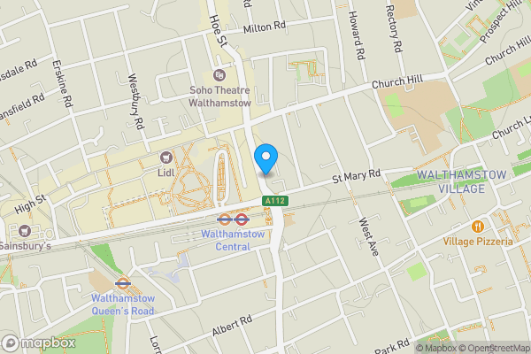 Map location for 183-185 Hoe Street, Walthamstow, London, E17 3AP