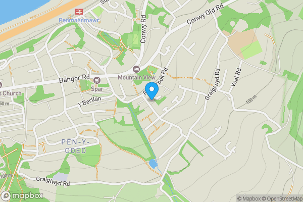 Map location for Puffin House, Fernbrook Road, Penmaenmawr, Conwy, LL34 6DE