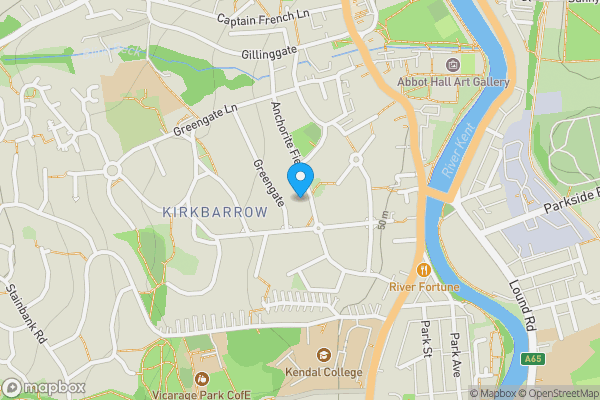 Map location for 8 Anchorite Fields, Kendal, Cumbria LA9 5NG