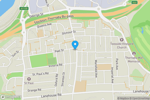 Map location for 86 Westbury Street, Thornaby, Stockton-on-Tees, TS17 6NA