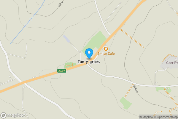 Map location for CARDIGAN, Dyfed, SA43 2JE