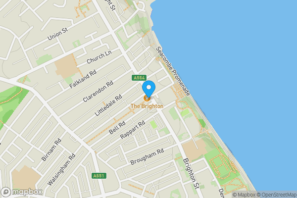 Map location for 129 Brighton Street, Wallasey, Merseyside, CH44 8DT