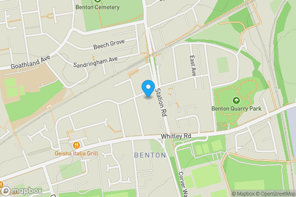 Map location for The Beeches, Pennyfine Road, Sunniside, Newcastle upon Tyne, Tyne and Wear NE16 5ER