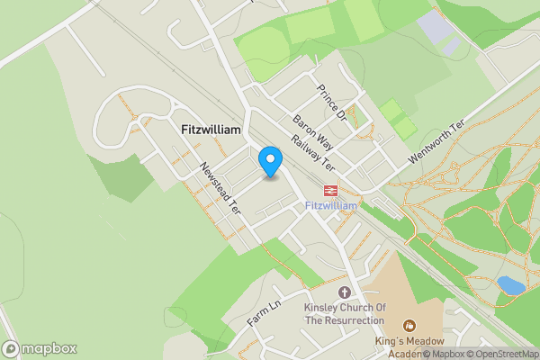 Map location for 9 Newstead Avenue, Fitzwilliam, Pontefract, West Yorkshire WF9 5DT