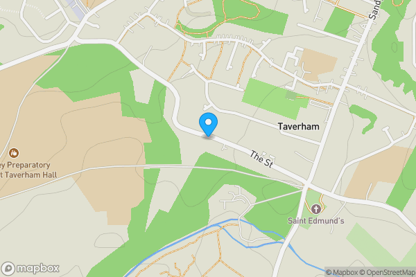 Map location for 27 The Street, Taverham, Norwich, Norfolk NR8 6TE