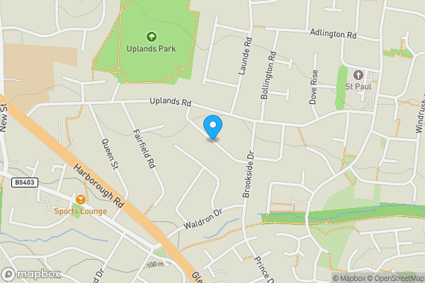Map location for Wayside Drive, LEICESTER, Leicestershire, LE2 4NU