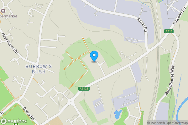 Map location for 7 Hillside Road, Wellingborough, Northamptonshire, NN8 4AW