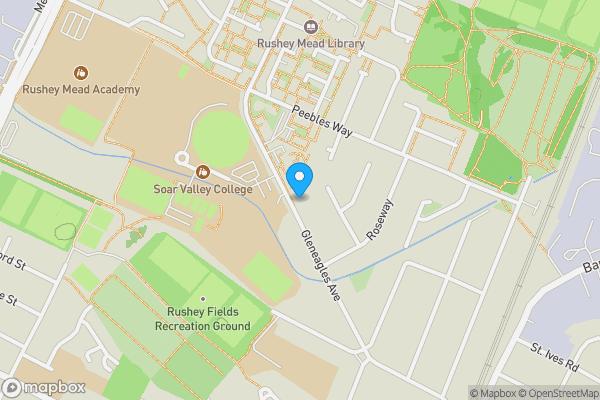 Map location for 67 Gleneagles Avenue, Rushey Mead, Leicester, LE4 7GD