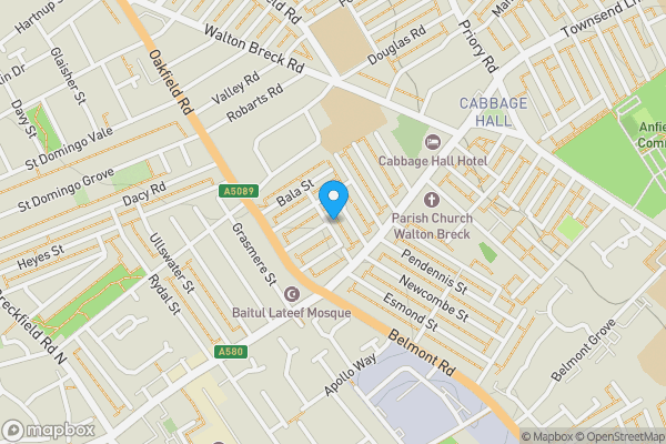 Map location for 28 Old Barn Road, Liverpool L4 2QP