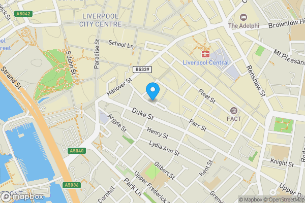 Map location for Apartment 24, 27 Gradwell Street, Liverpool, Merseyside, L1 4LH L1 4LH