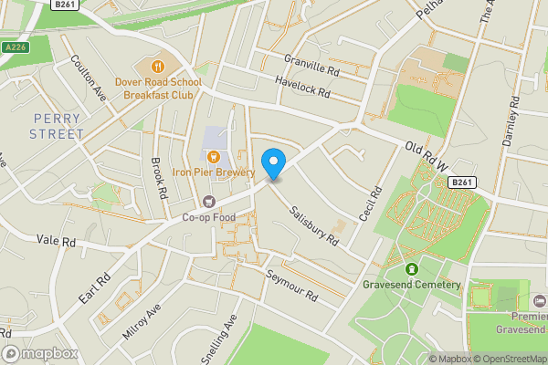 Map location for 65 Pelham Road South, Gravesend, Kent, DA11 8QS