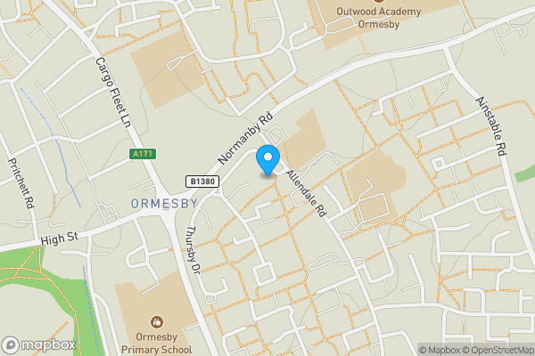 Map location for Wetherby Green, Middlesbrough, Cleveland, TS7 9LD