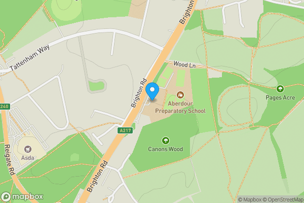 Map location for Brighton Road, Tadworth, KT20