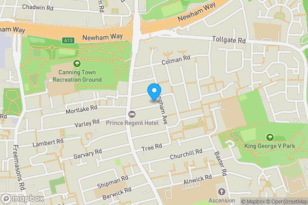 Map location for 29 Otley Road, Custom House, London, E16 3JT
