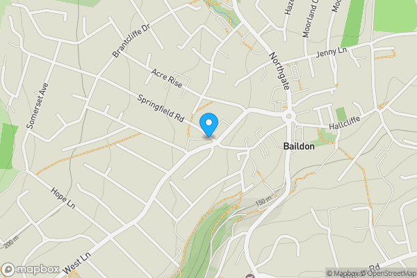 Map location for Springfield Road, SHIPLEY, West Yorkshire, BD17 5NA