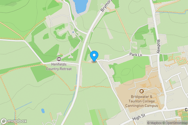 Map location for Sandy Lane Hornhill, Cannington, Bridgewater, Somerset, TA5