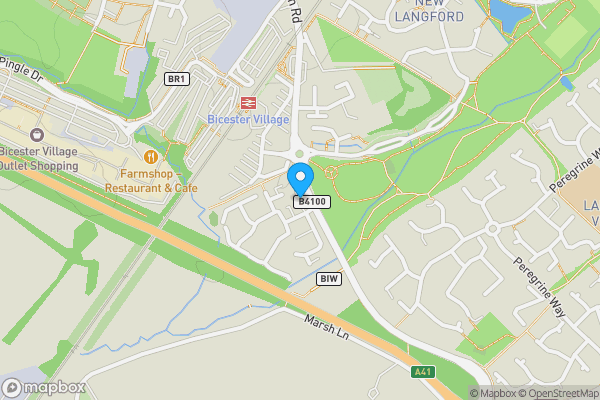 Map location for Flanders Close, Bicester, Oxfordshire, OX26 6FZ