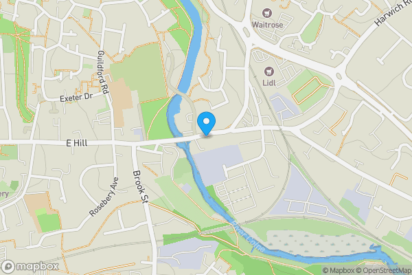 Map location for 11 East Street, Colchester, Essex, CO1 2TR