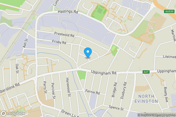 Map location for 9 Quenby Street, Leicester LE5 0FB