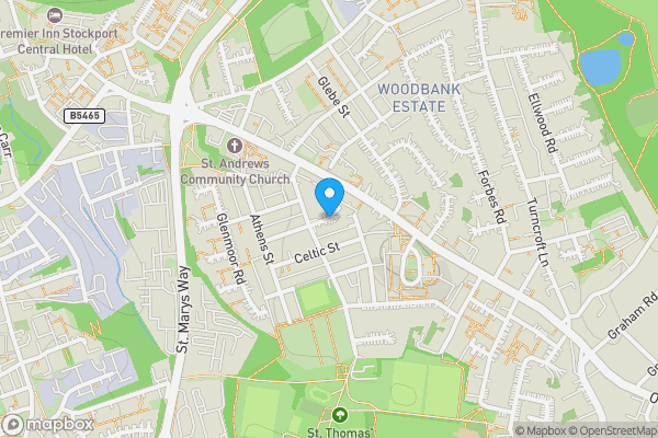 Map location for Trevor Grove, Stockport, SK1 4DZ, STOCKPORT