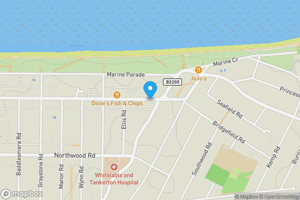 Map location for Tankerton Road, WHITSTABLE, Kent, CT5 2AY