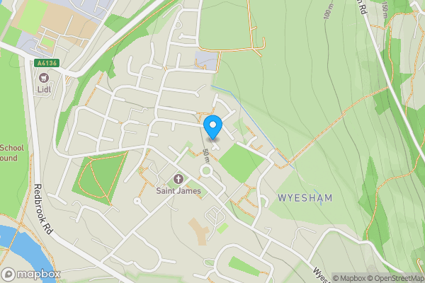 Map location for Heath Street, Monmouth, NP25 3TL