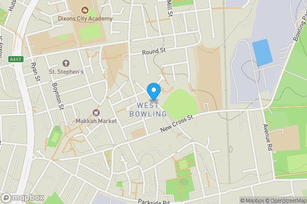 Map location for Tichborne Road, BRADFORD, West Yorkshire, BD5 8AU