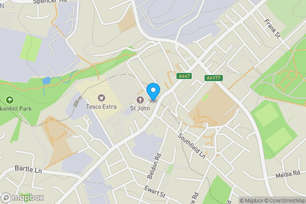 Map location for 634, Great Horton Road Bradford, BD7 4AA